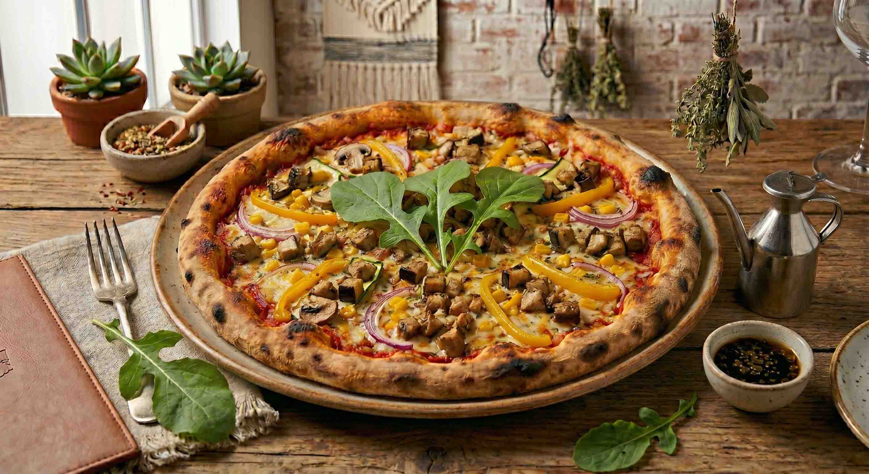 Vejeteryan Pizza (Orta Boy)